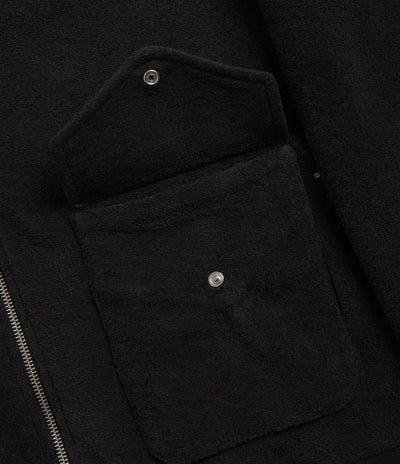 Pop Trading Company Terry Full Zip Sweatshirt - Black