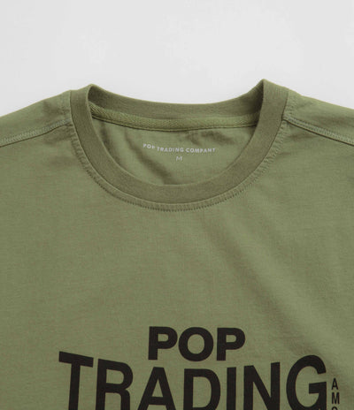 Pop Trading Company Trading T-Shirt - Loden Green