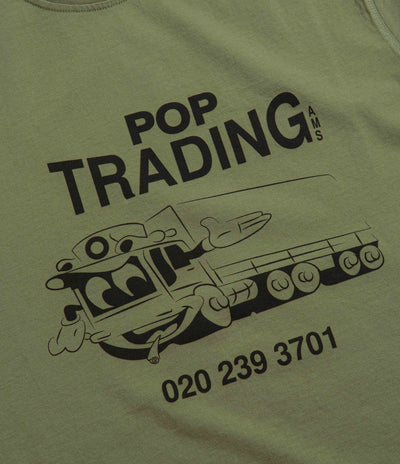 Pop Trading Company Trading T-Shirt - Loden Green