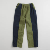 Pop Trading Company Two Tone Football Pants - Loden Green / Navy thumbnail