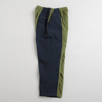 Pop Trading Company Two Tone Football Pants - Loden Green / Navy thumbnail