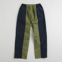 Pop Trading Company Two Tone Football Pants - Loden Green / Navy thumbnail