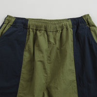 Pop Trading Company Two Tone Football Pants - Loden Green / Navy thumbnail