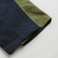 Pop Trading Company Two Tone Football Pants - Loden Green / Navy thumbnail