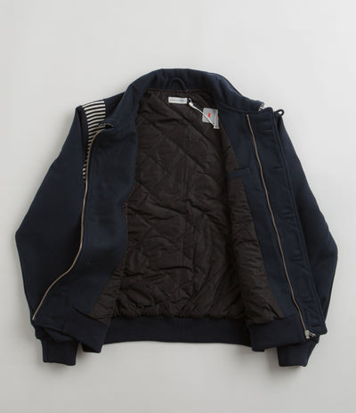 Pop Trading Company Varsity Jacket - Navy