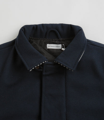 Pop Trading Company Varsity Jacket - Navy