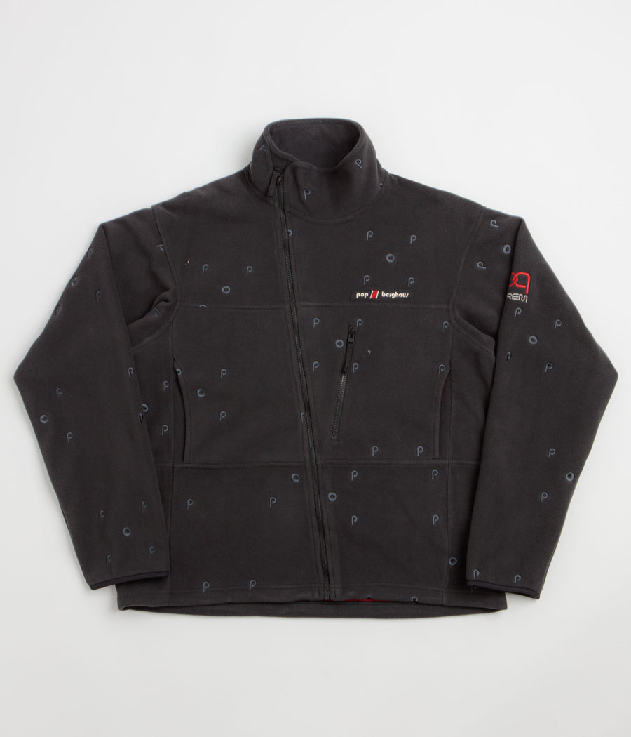 Pop Trading Company x Berghaus Lhoste Full Zip Fleece Jacket - Black