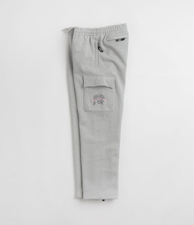 Pop Trading Company x FTC Cargo Sweatpants - Heather Grey