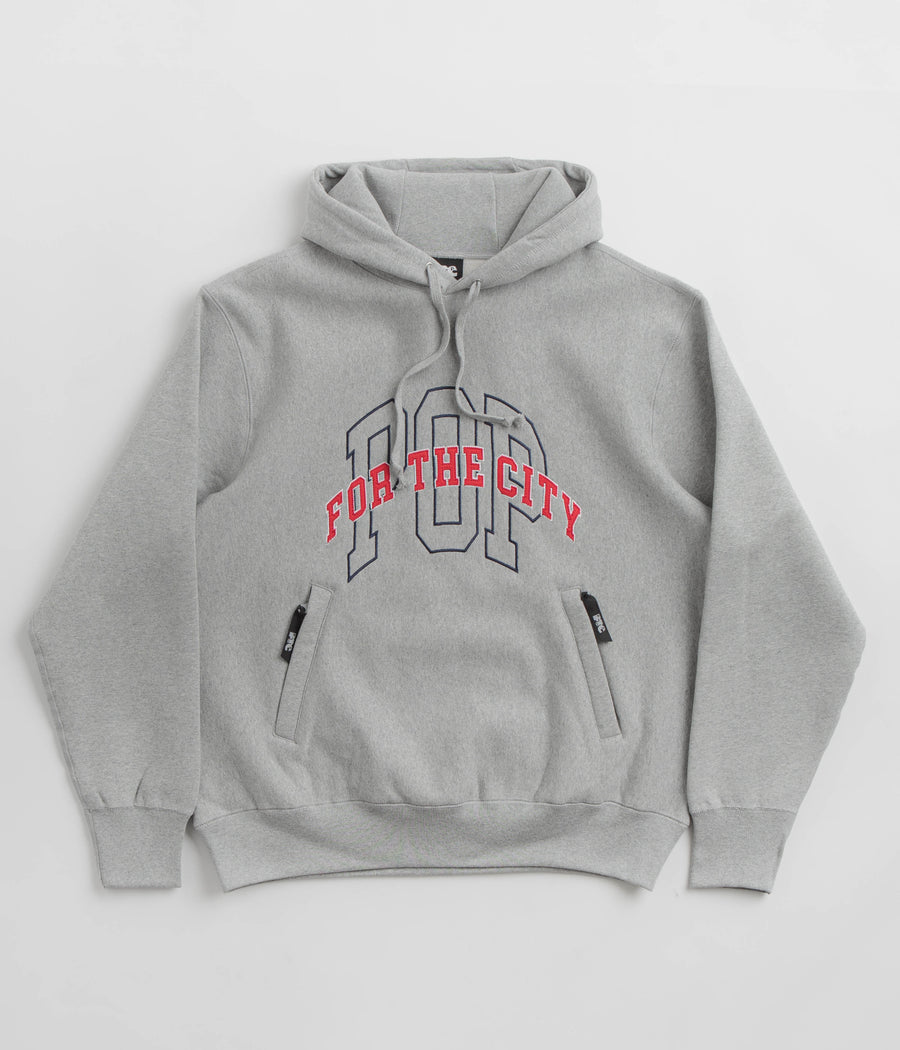 Pop Trading Company x FTC Hoodie - Heather Grey