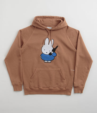 トップス POP TRADING COMPANY Miffy Big P HOODIE Pop Trading Company Big P Hoodie x Miffy in Gray | SVD USA