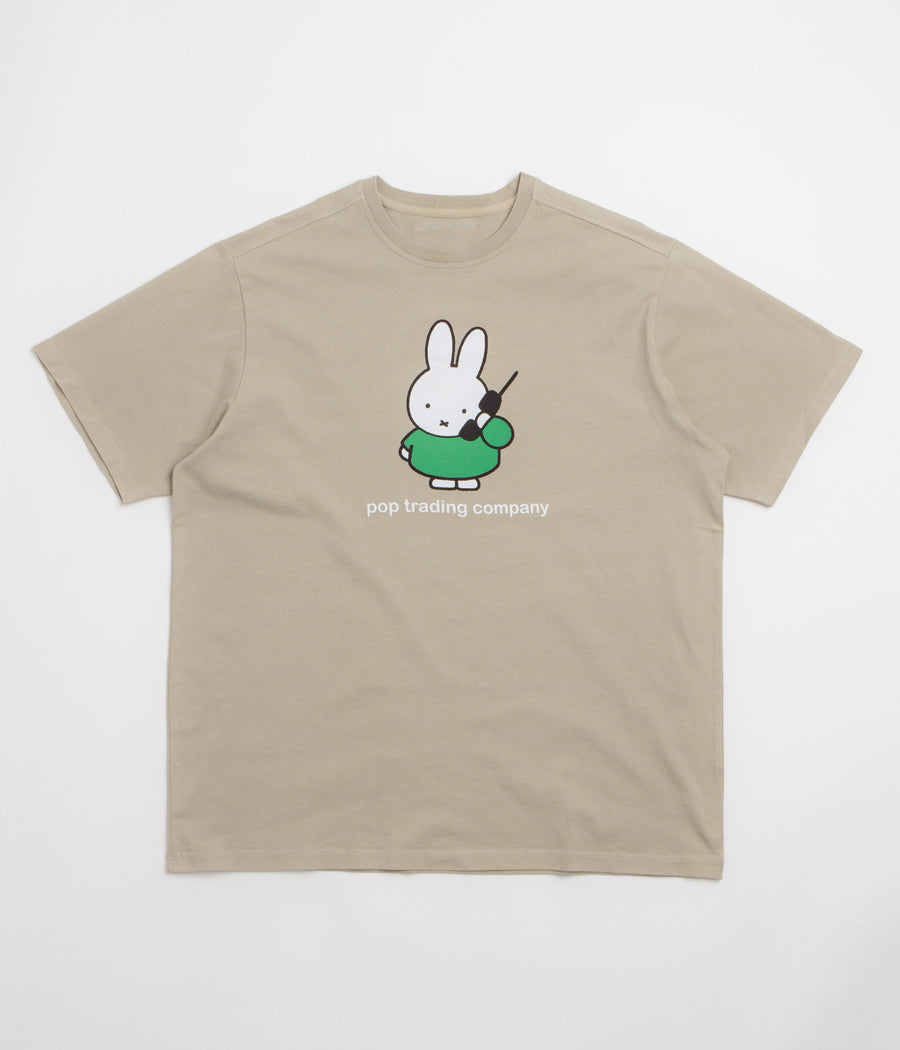 Pop Trading Company x Miffy Calling T-Shirt - Grey