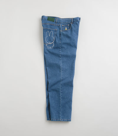 Pop Trading Company x Miffy DRS Denim Jeans in Dark Stonewash