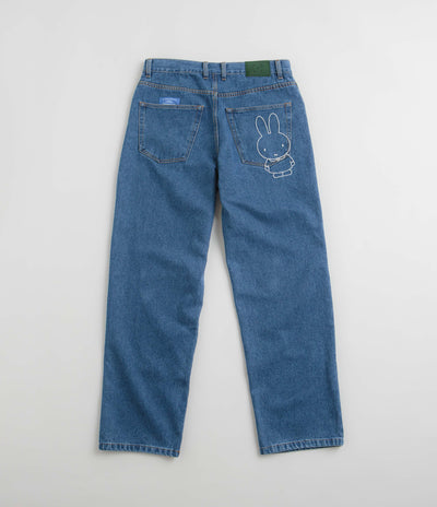 Pop Trading Company x Miffy DRS Denim Jeans in Dark Stonewash