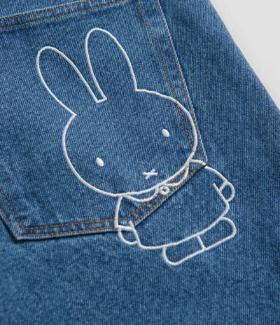 Pop Trading Company x Miffy DRS Denim Jeans in Dark Stonewash