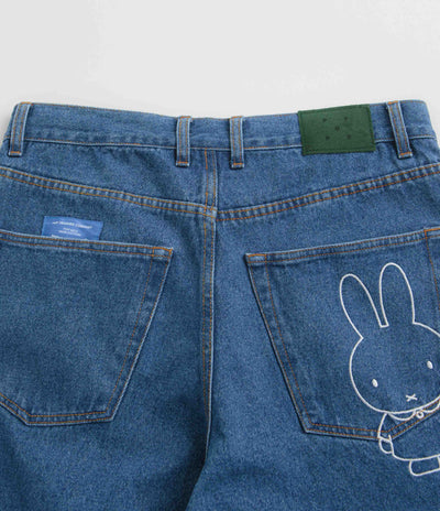 Pop Trading Company x Miffy DRS Denim Jeans in Dark Stonewash