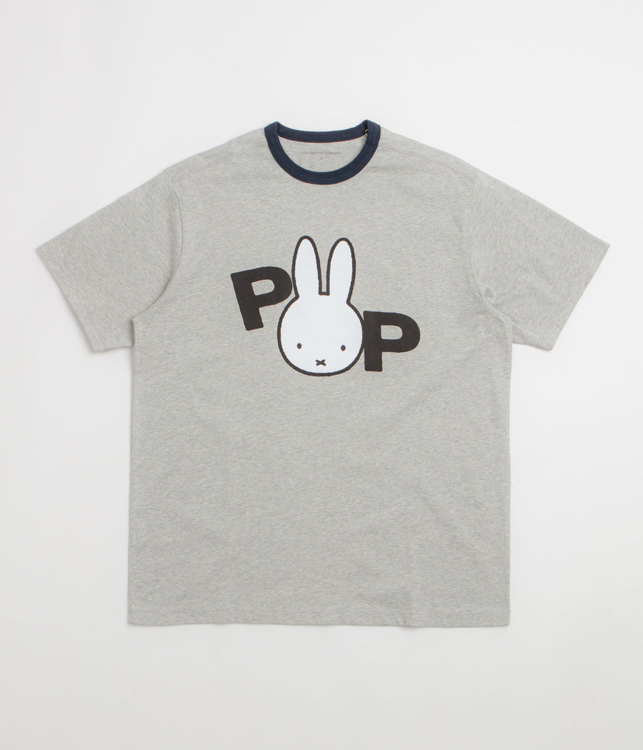 Pop Trading Company x Miffy Ears T-Shirt - Heather Grey