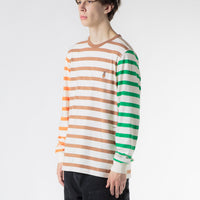 Pop Trading Company x Miffy Embroidered Striped Long Sleeve T-Shirt - Multi thumbnail
