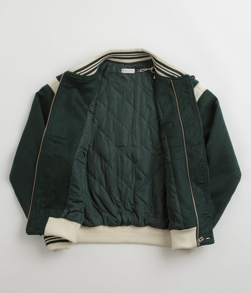 Pop Trading Company Pine Green Varsity Jacket Cheap Apgs-nsw