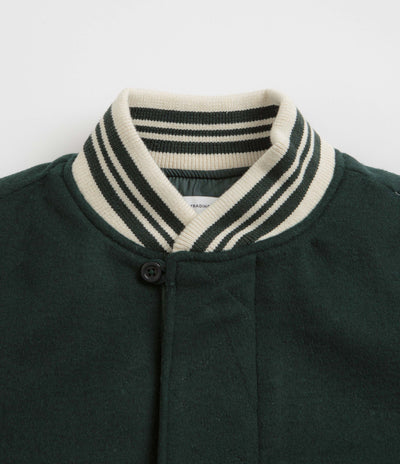 Pop Trading Company x Parra Varsity Jacket - Pine Green