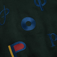 Pop Trading Company x Parra Varsity Jacket - Pine Green thumbnail