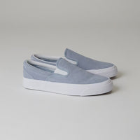 Converse One Star CC Slip Pro Shoes in Wet Stone and White / White thumbnail