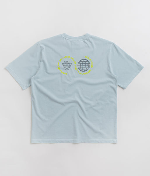 globe DEPARTURES Tシャツ Purple Mountain Observatory Globe T-Shirt - Sky | flatspot