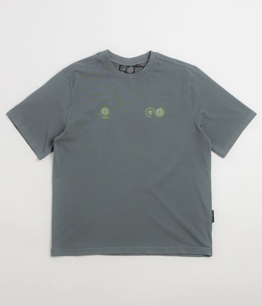 Purple Mountain Observatory Globe T-Shirt - Storm Grey
