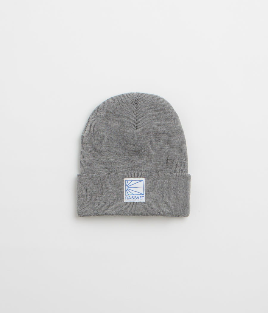 Rassvet Logo Tag Beanie - Light Grey