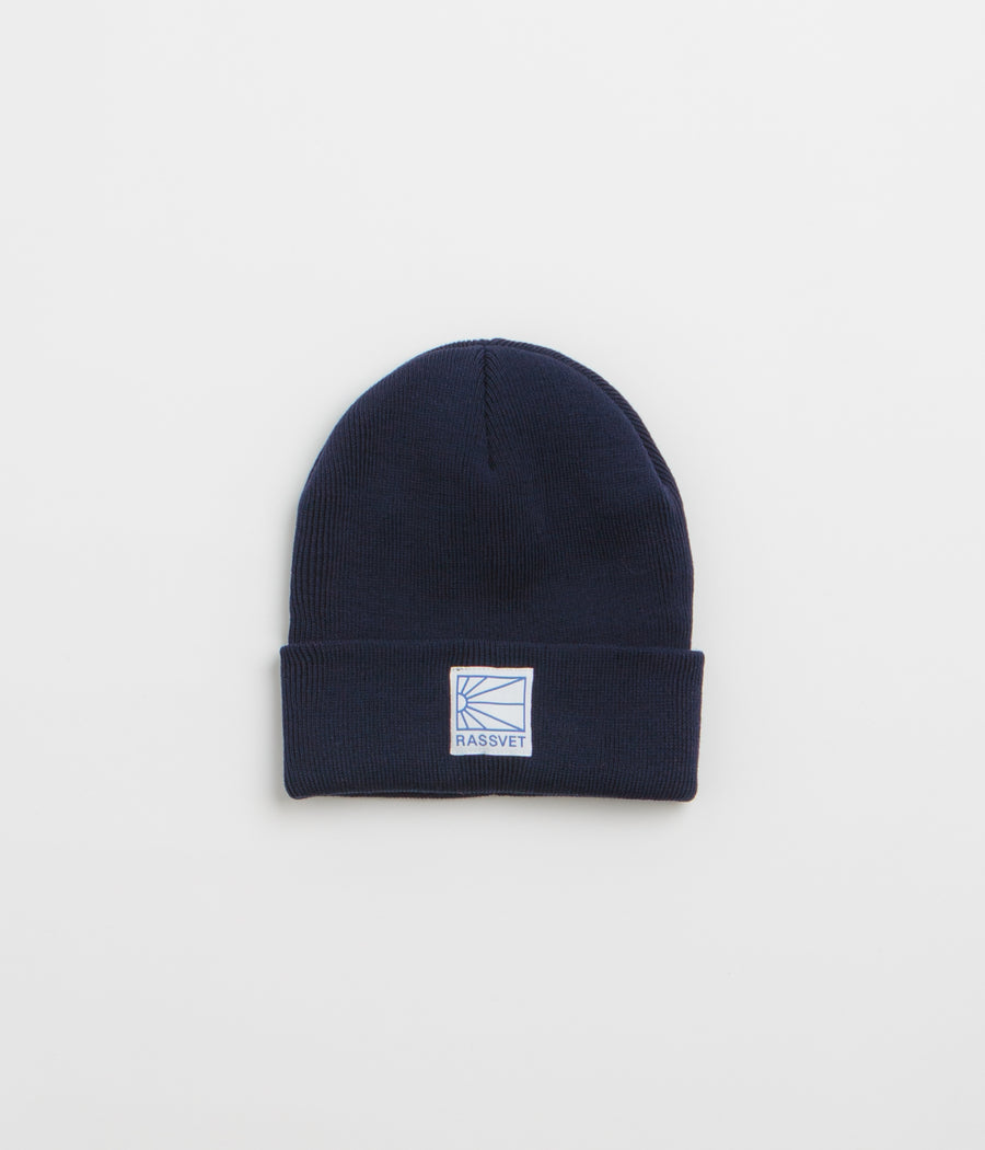 Rassvet Logo Tag Beanie - Navy