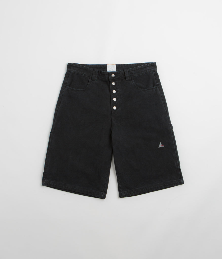 ROA Ash Canvas Shorts in Washed Black