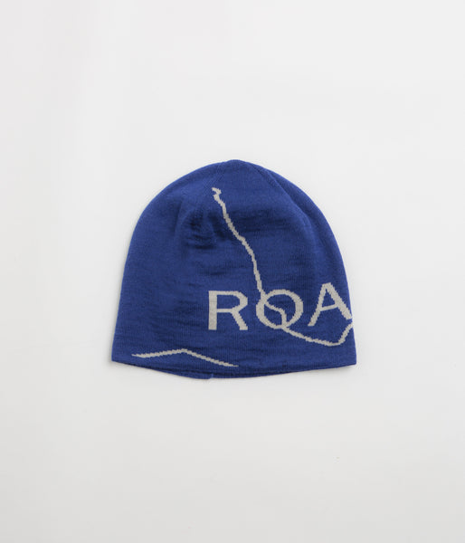 ROA Logo Wool Beanie - Blue | Flatspot