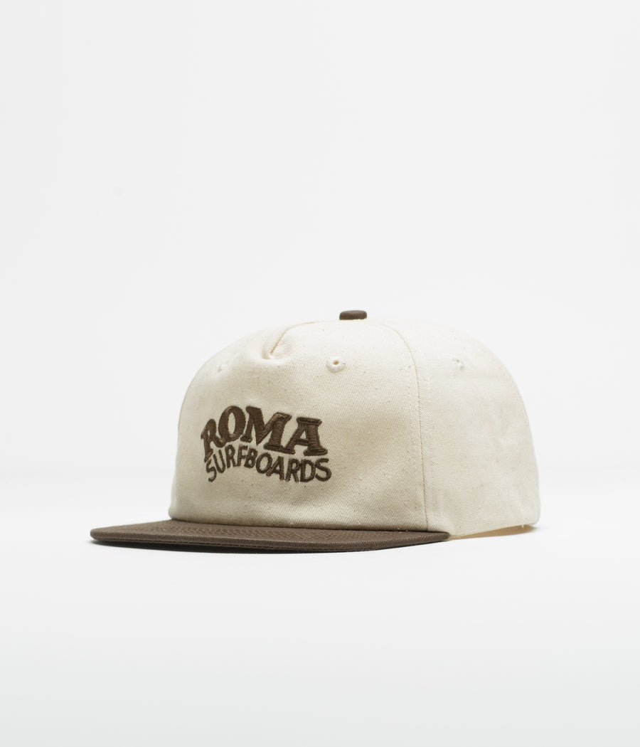 Roma Contrast Cap in Raw and Brown