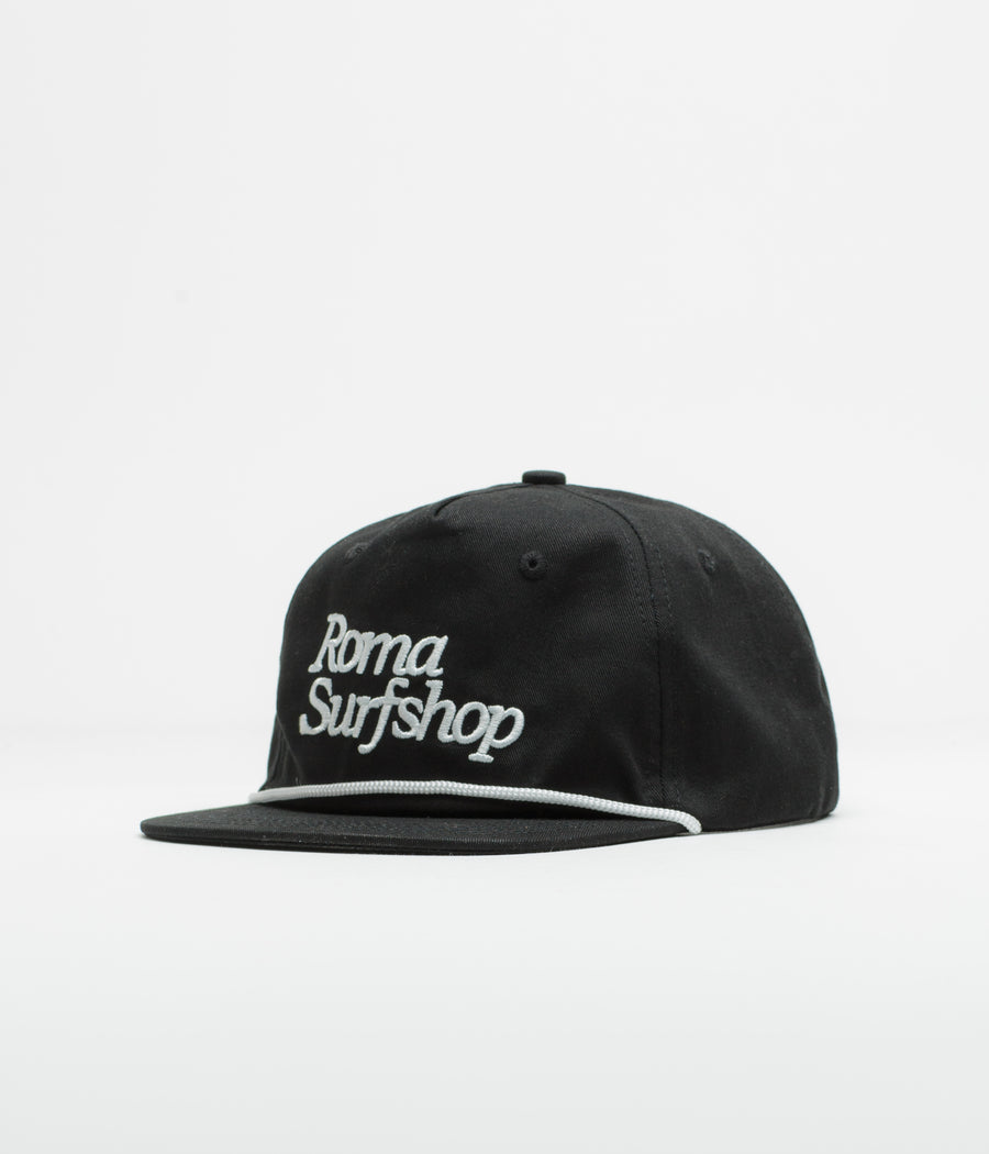 Roma Shop Cap in Black and White