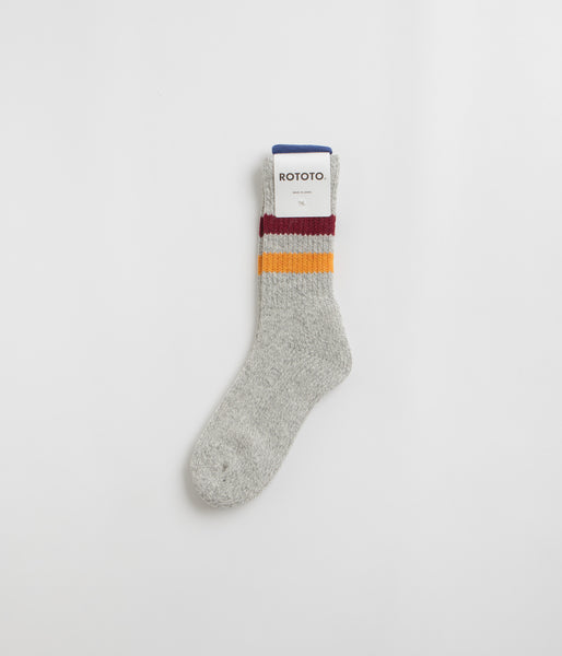 ROTOTO 1630 Nordic Pattern Socks in Ivory main image 0