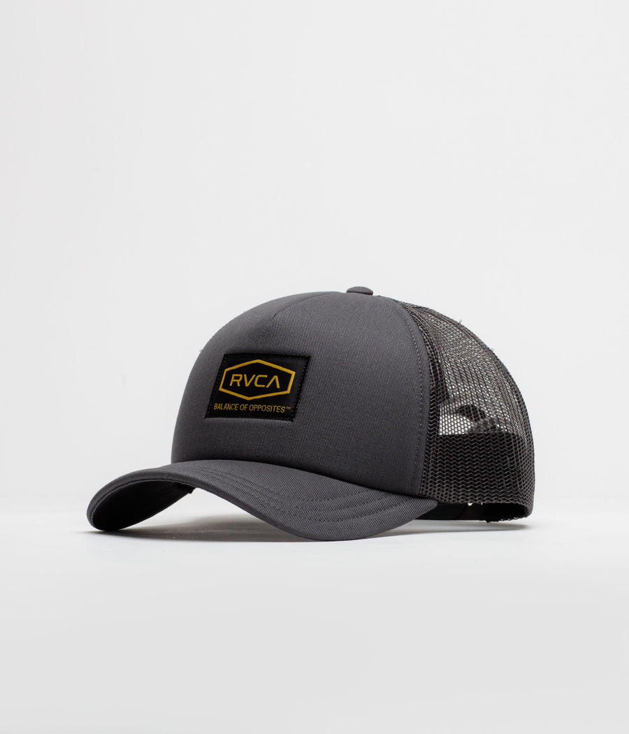 RVCA Dayshift Foamy Trucker Cap in Garage Blue