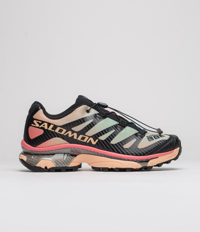 Salomon XT-4 OG Aurora Borealis Shoes - Black / Prairie Sunset / Sugar Coral