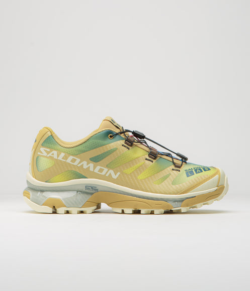 Salomon XT-4 OG Aurora Borealis Shoes - Southern Moss / Transparent Yellow / Deep Dive