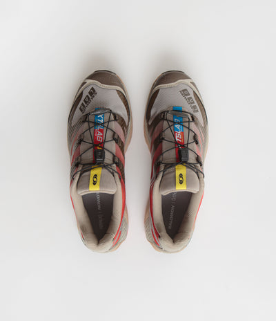 Salomon XT-4 OG Shoes - Wren / Vintage Khaki / Aurora Red