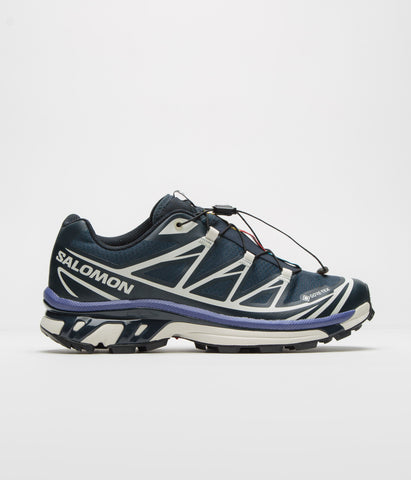 Salomon XT-6 GTX Shoes - Carbon / Vanilla Ice / Liberty | Flatspot