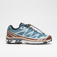 Salomon XT-6 Shoes in Aegean Blue and Tortoise Shell / Hazelnut thumbnail