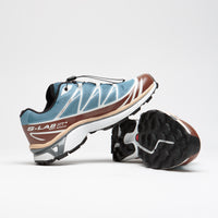 Salomon XT-6 Shoes in Aegean Blue and Tortoise Shell / Hazelnut thumbnail
