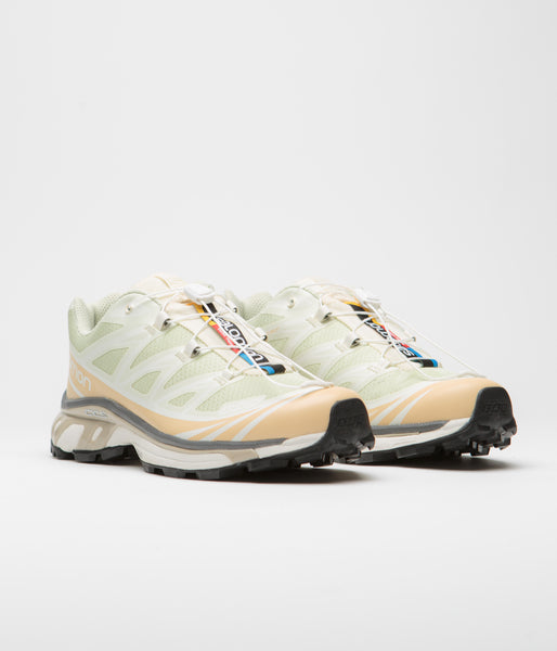 Salomon XT-6 Shoes - Aloe Wash / Hazelnut / Feather Gray | flatspot