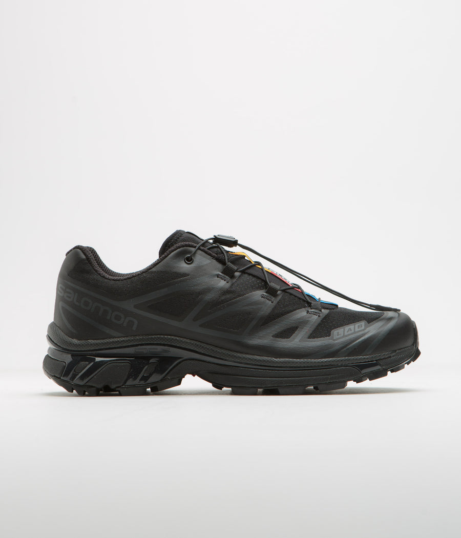 Salomon XT-6 Shoes in Black and Black / Phantom