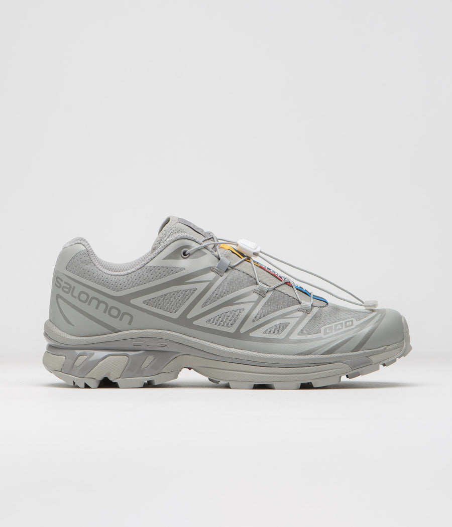 Salomon XT-6 Shoes in Ghost Gray and Ghost Gray / Gray Flannel
