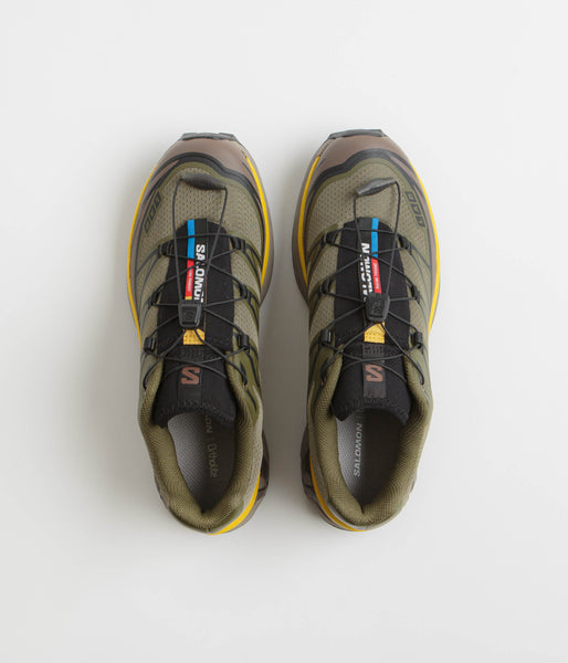 Salomon XT-6 Shoes - Olive Night / Black / Sulphur | flatspot