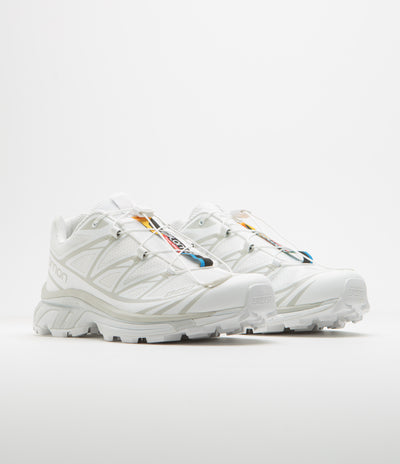 Salomon XT-6 Shoes - White / White / Lunar Rock