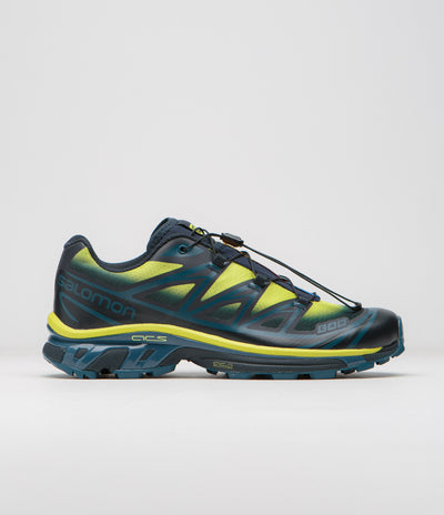 Salomon XT-6 Skyline Shoes - Carbon / Sunny Lime / Sulphur Spring