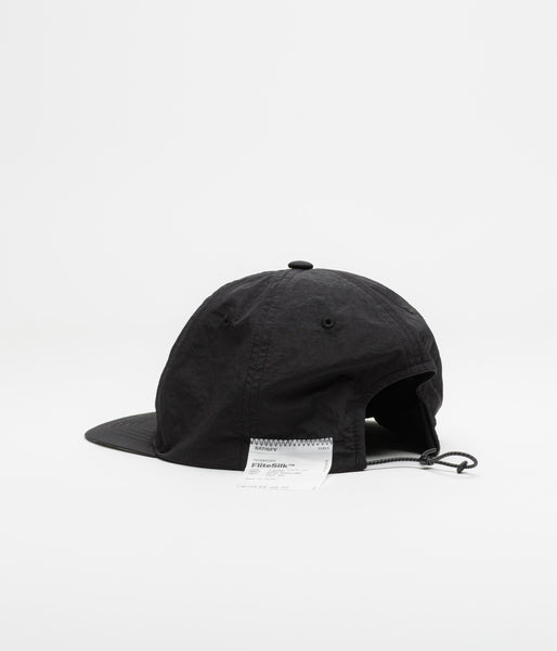 帽子 SATISFY / FliteSilk 6 Panel Pinch Cap Satisfy FliteSilk Pinch Cap - Black | flatspot