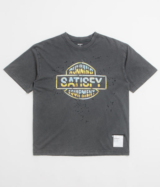 Satisfy MothTech Graphic T-Shirt - Aged Black | Flatspot