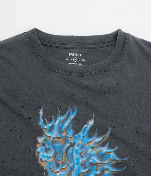 SATISFY MothTech TシャツChamonix Off-Road S SATISFY - BLACK
